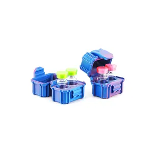 2-Slot 3 ml Vial Case 2 Pack | Compact Travel Size | Organizer for GLP-1, Peptides, Research