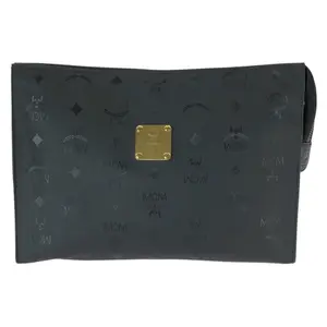 Pre-owned MCM Nylon Tote Bags Visetos Clutch Bag