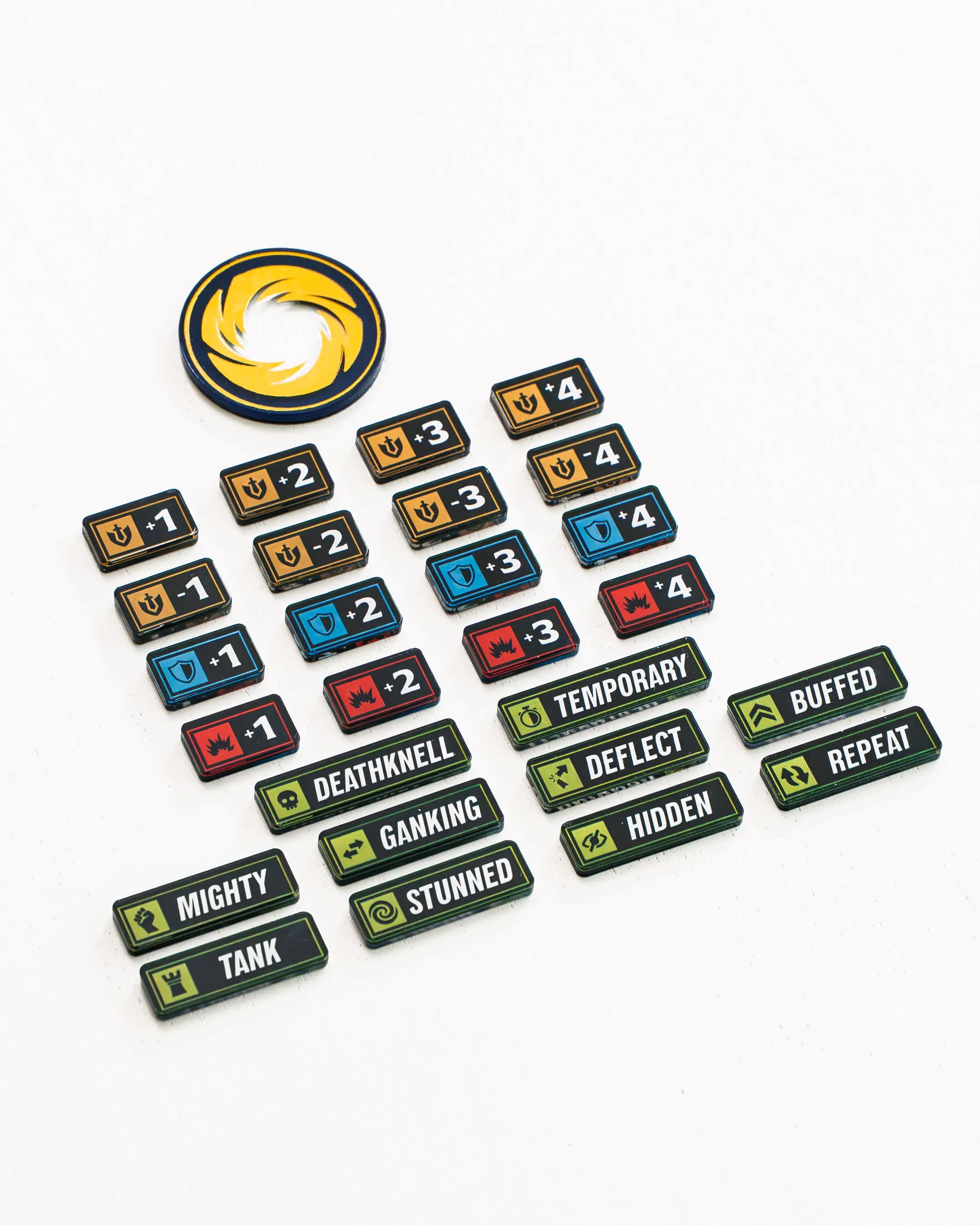 Riftbound TCG Compatible Bundle | Acrylic Game Tokens | Double-Sided Print