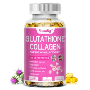 Soomiig Glutathione Collagen Health Supplement - Supports Smooth Hair and Healthy Skin -120 Capsules