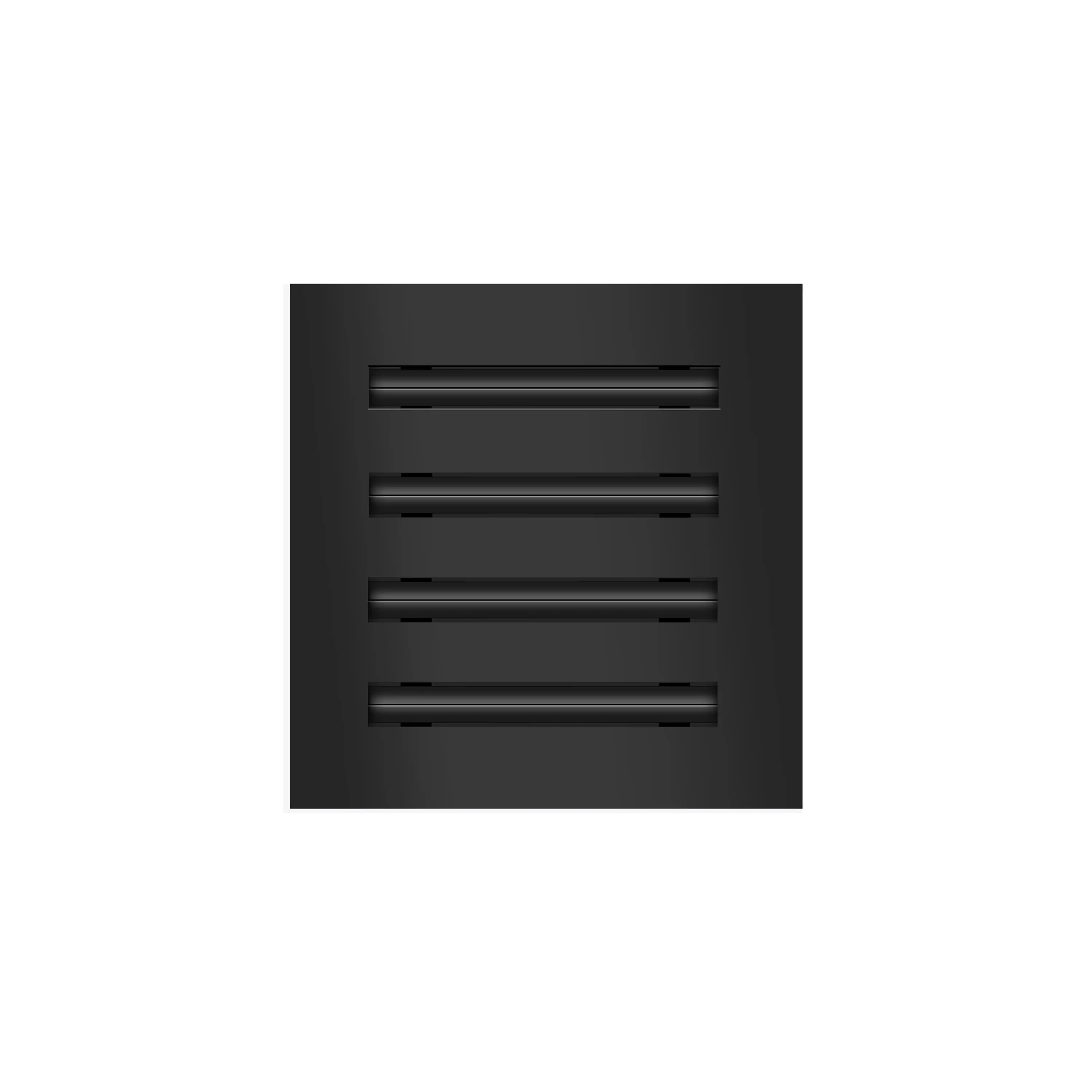 BUILDMART - 8x8 Black Modern AC Vent Cover - Decorative Aluminum Air Vent - Standard Linear Slot Diffuser - Heating and Cooling Register Grille for Ceiling, Walls & Floors - Texas Buildmart