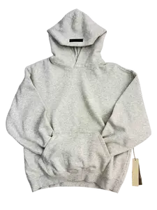 2022 Light Gray Pullover Hoodie - Athletic Oversized Long Sleeve Sweatshirt for Casual Daily Streetwear, CleanFit Aesthetic