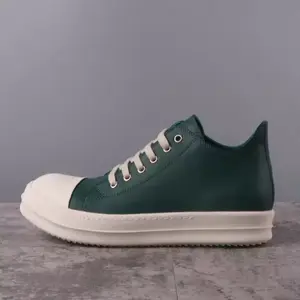 Brand Designer Men Shoe Casual Leather Low Top Women Luxury Sneaker Fashion Flat Luxury Designer Platform Street Black Flat Shoe
