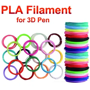 3D Printing Pen Pla Filament, Choose 40 Colors 30m-200m Safe Plastic Fillers, Ideal for Home Office Gifts