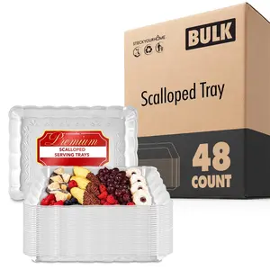 Scalloped Tray 48 Pack
