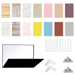 7Pcs 14Patterns Photo Backdrop Board Small Product Photography Backdrops Kit Food Photography Backdrop Board for Food Jewelry Photo Shootings