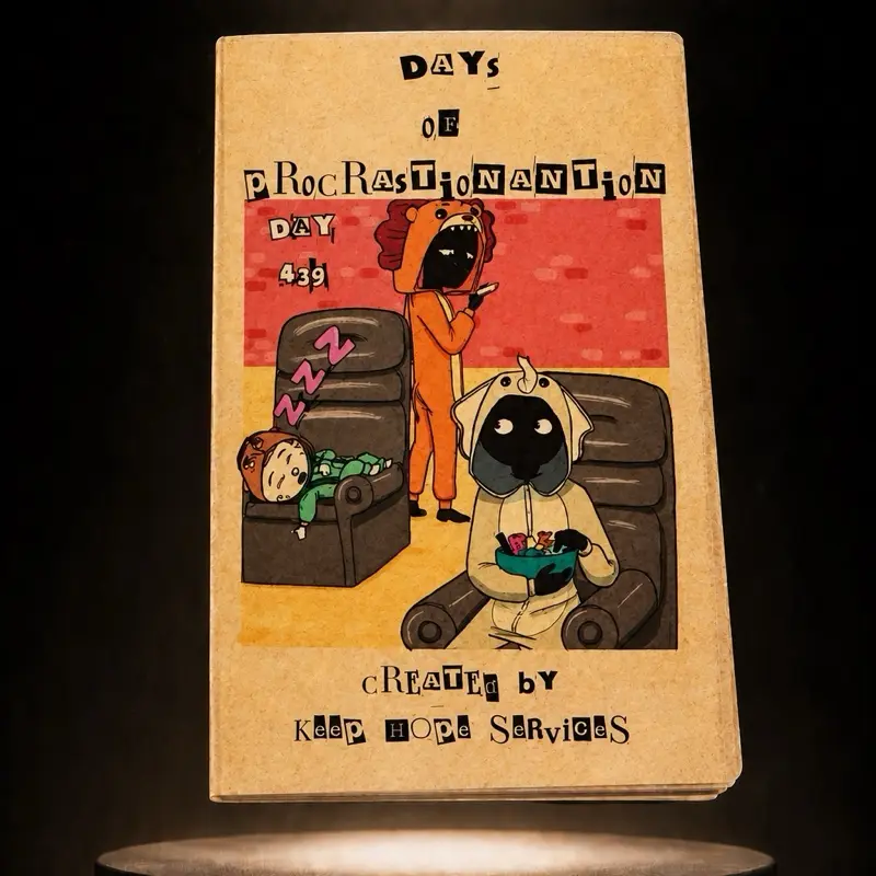 Days of Procrastinantion: Day 439 Mini Comic – Mature Dark Comedy – Is Sherbet for Old People? Asheme, Muhamad & Boobie Stay Home & Debate It | Keep Hope Services Limited First Edition
