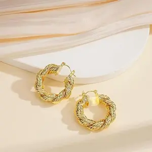 Hoop Earrings for Women Multiple Styles 14K Gold Plated Dainty Non Tarnish Hypoallergenic Small Hoop Earrings Jewelry Gifts for Women