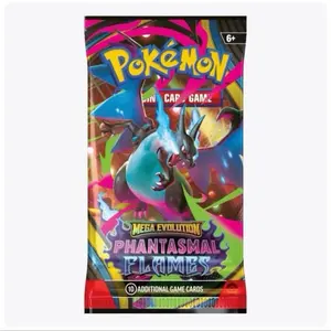Pokémon TCG Mega Evolution Phantasmal Flames 10 Additional Game Cards for Ages 6+