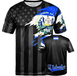 Fury Mexico Guatemala Honduras El Salvador and USA Flag Mix Soccer Jersey - Men/Women/Unisex shirtslatinas mexicojerseys mexican jersey camisa de fit