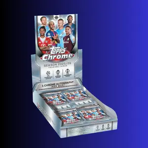 2025-26 Topps Chrome UEFA Club Competitions Soccer Hobby Box