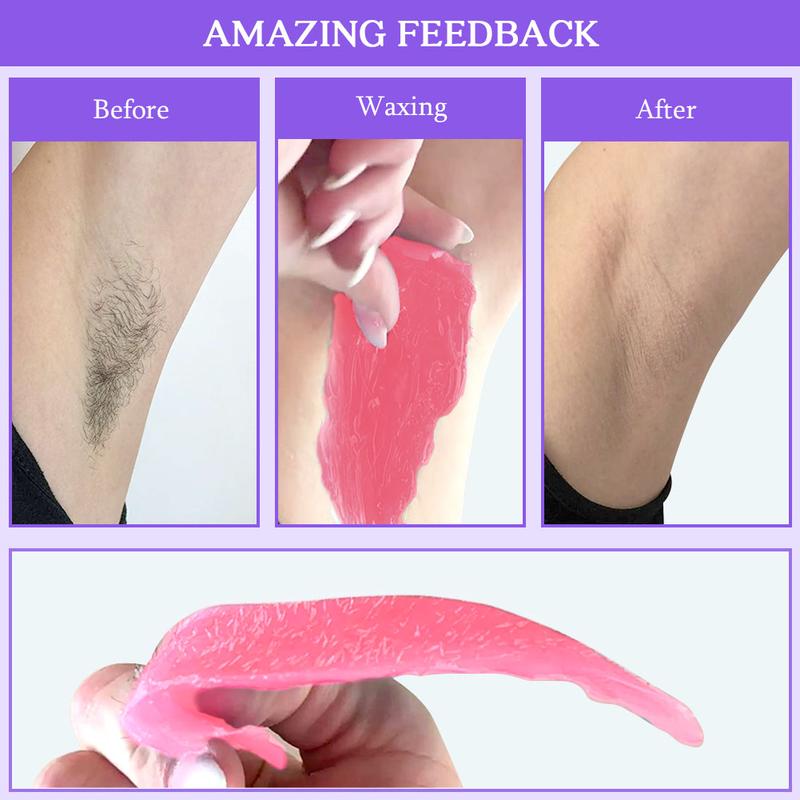 Bestidy Waxing Kit for Women and Men Home Wax Warmer with 5 Pack Hard Wax Beads Hot Wax Hair Removal for Brazilian Body Underarm Bikini Chest Legs Face Eyebrow