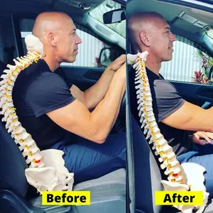 Comfortable car headrest - An ergonomic posture-supporting headrest with cervical protection, detachable washable cover and spine health design, suitable for drivers and passengers