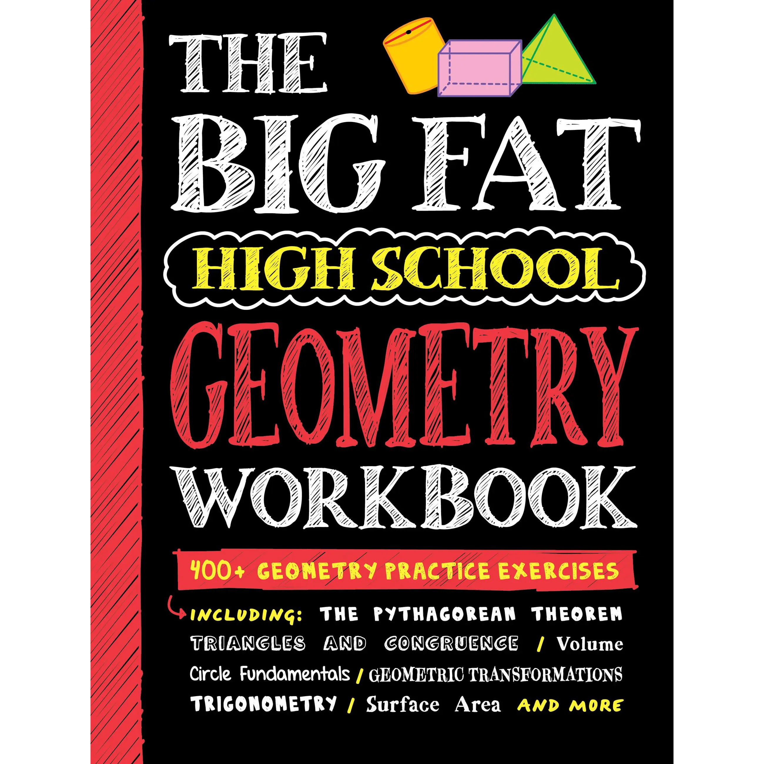 Big Fat High School Geometry Workbook by Workman Publishing [Paperback Book]