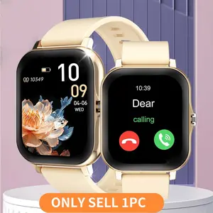 Stylish 1.83-inch Smart Watch with Colorful Straps for Personalized Style, Suitable for Men and Women Wireless Calling & Message Notifications, Music Player, Fitness Tracker Wearable Device Compatible with Android and iOS
