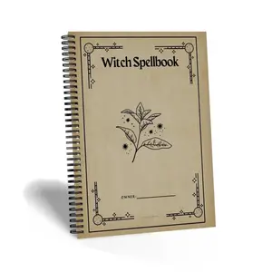 Witch Spellbook Planner, Spiral Bound Planner, 1 Count Magic Elements Schedule, Suitable for  Witch To-do List, Grimoire Pages, Personal Organizer & Office Stationery & Supplies