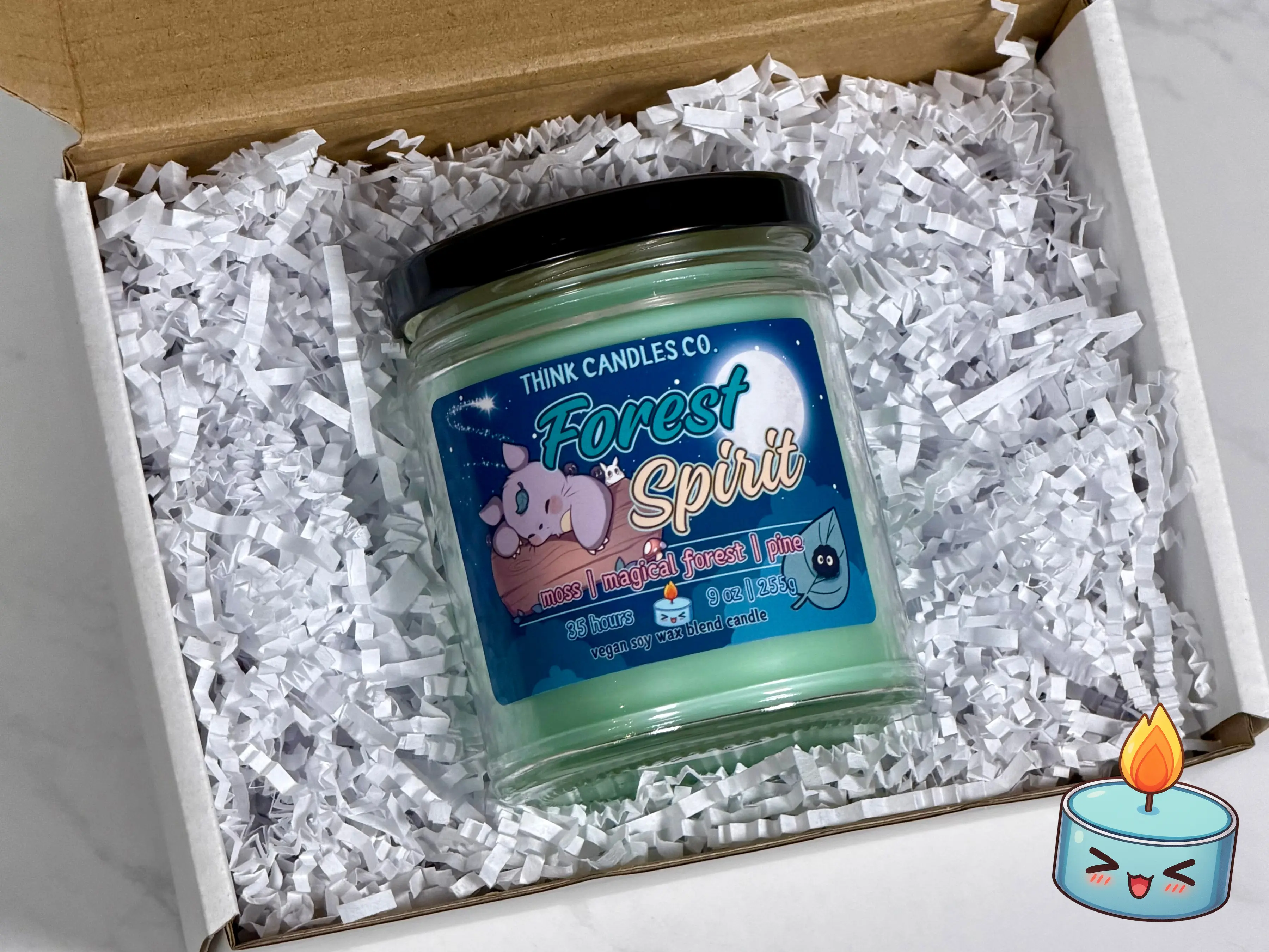 Forest Spirit Candle | Hand Poured Vegan Wax Blend Candle | 9 oz, 4 oz, 2 oz Snap Bar