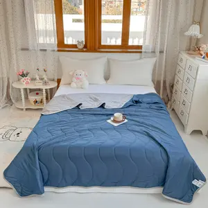 New Cool Silk Summer Quilt Air Conditioning Blanket Ice Series, Ultra Soft Summer Cooling Blanket, Multi-Functional Thin Breathable Bedding
