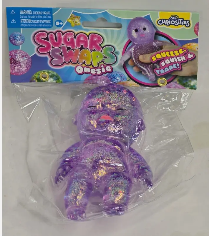 Sugar Swaps Squeeze-Squish Baby Stress Relief Toy, Classic Novelty Toy for Kids