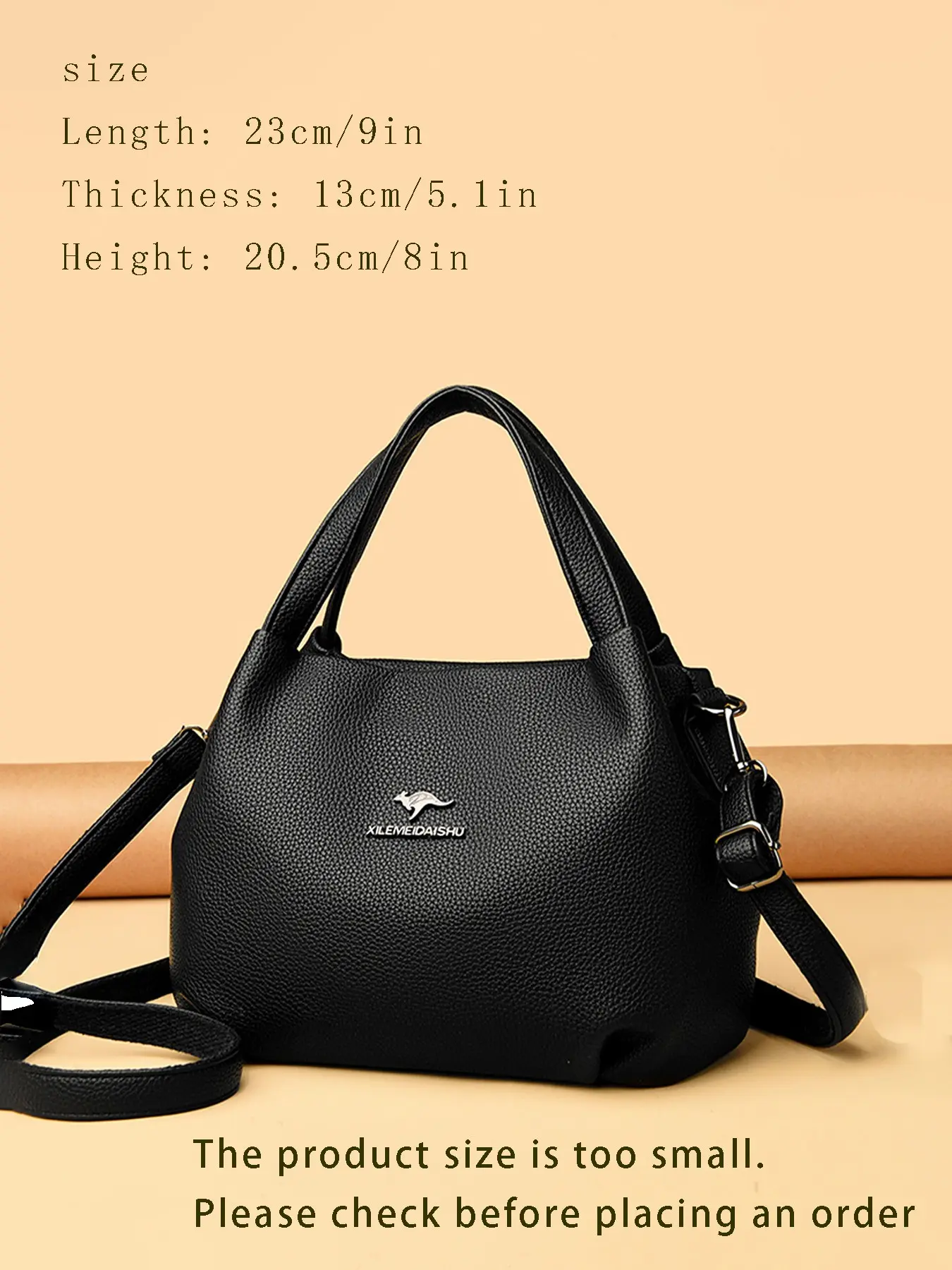 Ladies' Handbag Fashionable Simple Casual Commuter Bag Retro Solid Color Design, Versatile for Daily Commuting Shopping Work