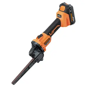 DOVAMAN 20V Cordless Belt Sander, 1/2'' x 18'' Detailing File Sander w/6-Speed (Up to 3268 SFPM), 0-160° Adjustable, Tool-Free Belt Change, Ideal for Tight Space Sanding on Wood, Metal & Plastic