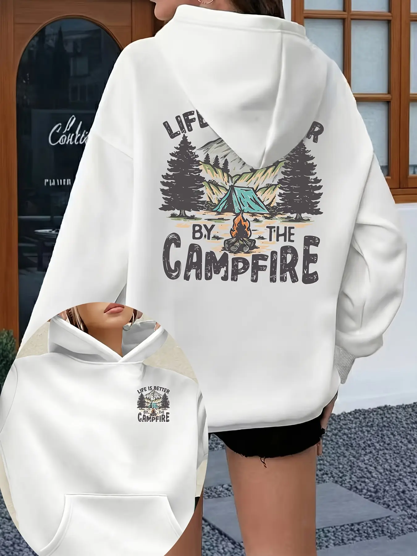 Campfire Camping Life Better Outdoor Hoodie | Nature Adventure Sweatshirt
