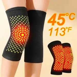 2PCS Self-Heating Compression Knee Sleeves - Far-Infrared Warmth Support with Immunity, Metabolism & Flexibility Benefits for Volleyball, Sports Activities Healthcare