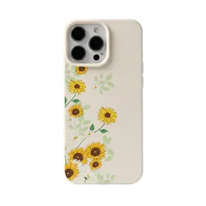 Floral-patterned, white shock-resistant phone case, compatible with iPhone 11–17, 17 Pro Max, Pro Plus, and Air, as well as the Samsung Galaxy S26, A56, M53, and Note series—the perfect gift for your significant other or for any holiday.
