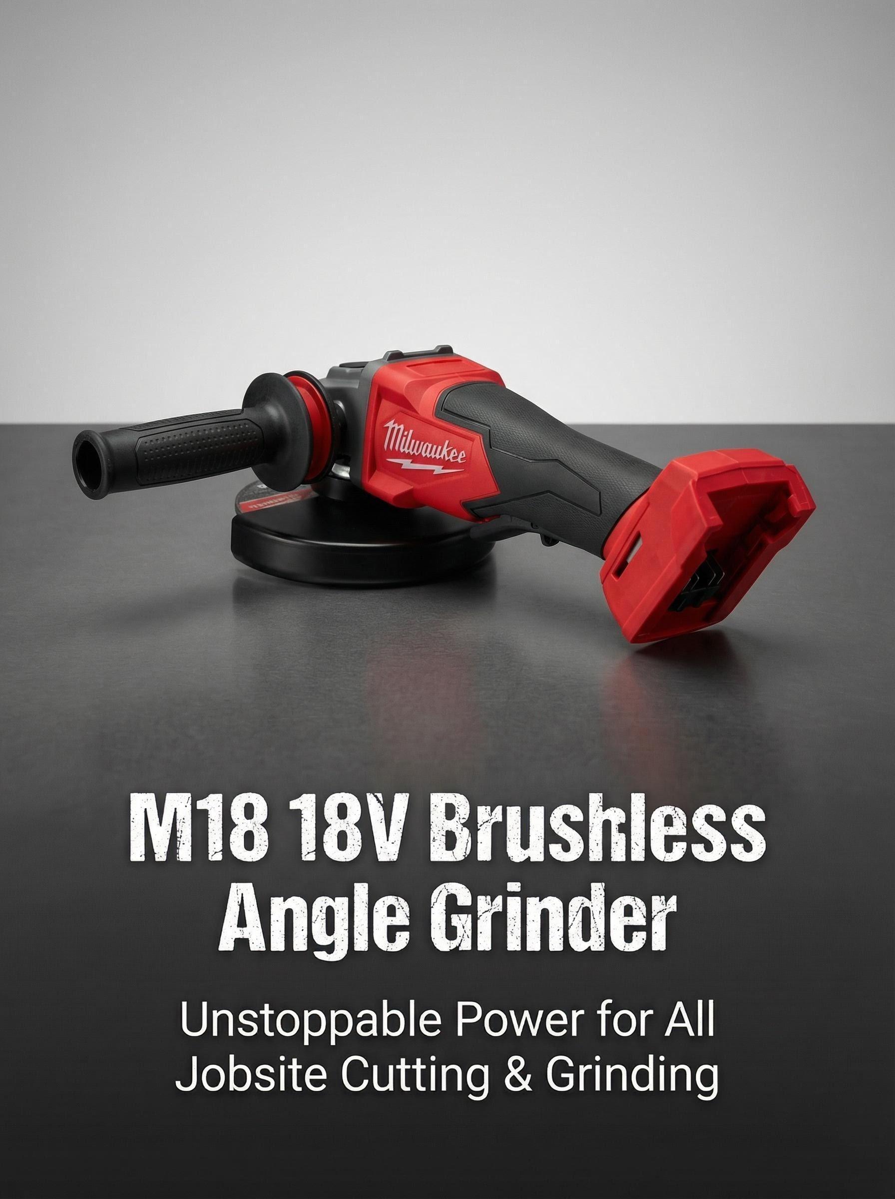 Milwaukee 125mm Brushless Angle Grinder 18V for Construction and Fabrication