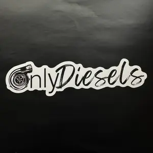 OnlyDiesels Turbo Sticker - High Quality Printed Vinyl Decal for Car and Truck