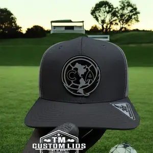 Club América Tri Campeón Black SnapBack Hat - Comfortable Relax Fit Polyester Material - Premium Quality Headwear for Fans men gift black cap