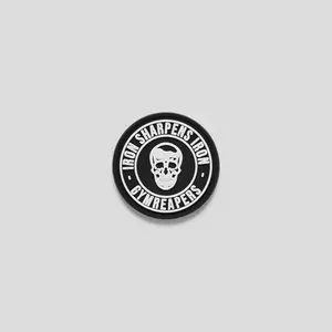 Gymreapers Iron Sharpens Iron Patch for Loop Fastener - Durable Rubber Material for Gym Bag, Lifting Belt or Hat - Textiles & Soft Furnishings