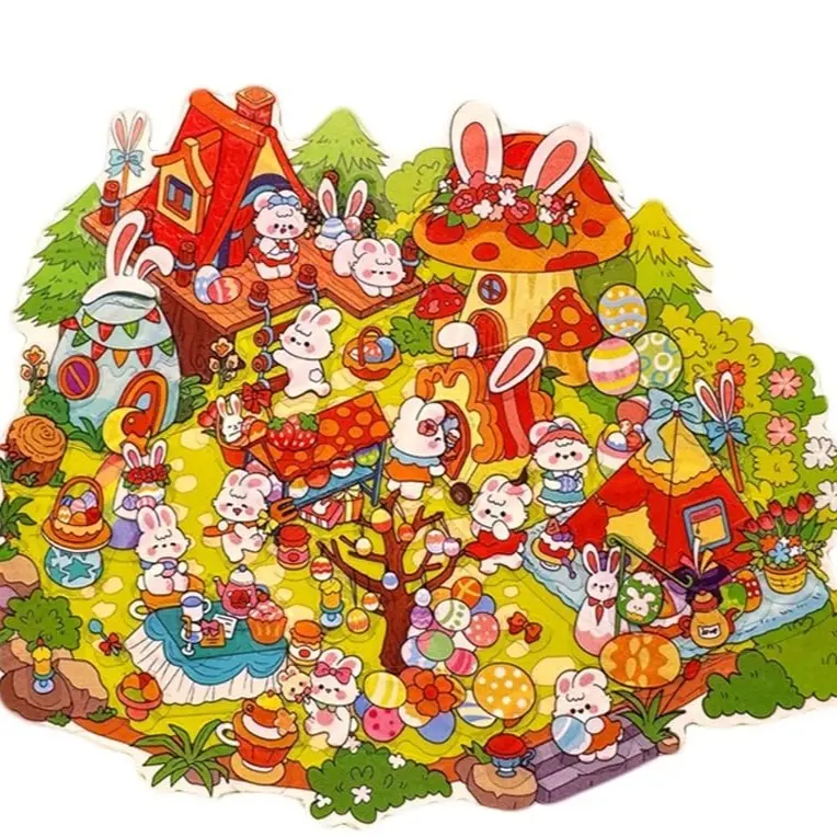 Easter Lawn Bunny DIY Sticker