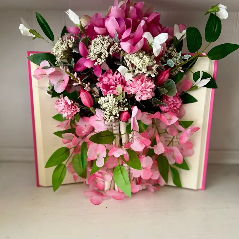 Floral Book Vase