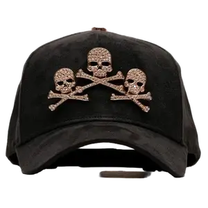 Barbas Hats Rose Gold Skulls (Only Hat)