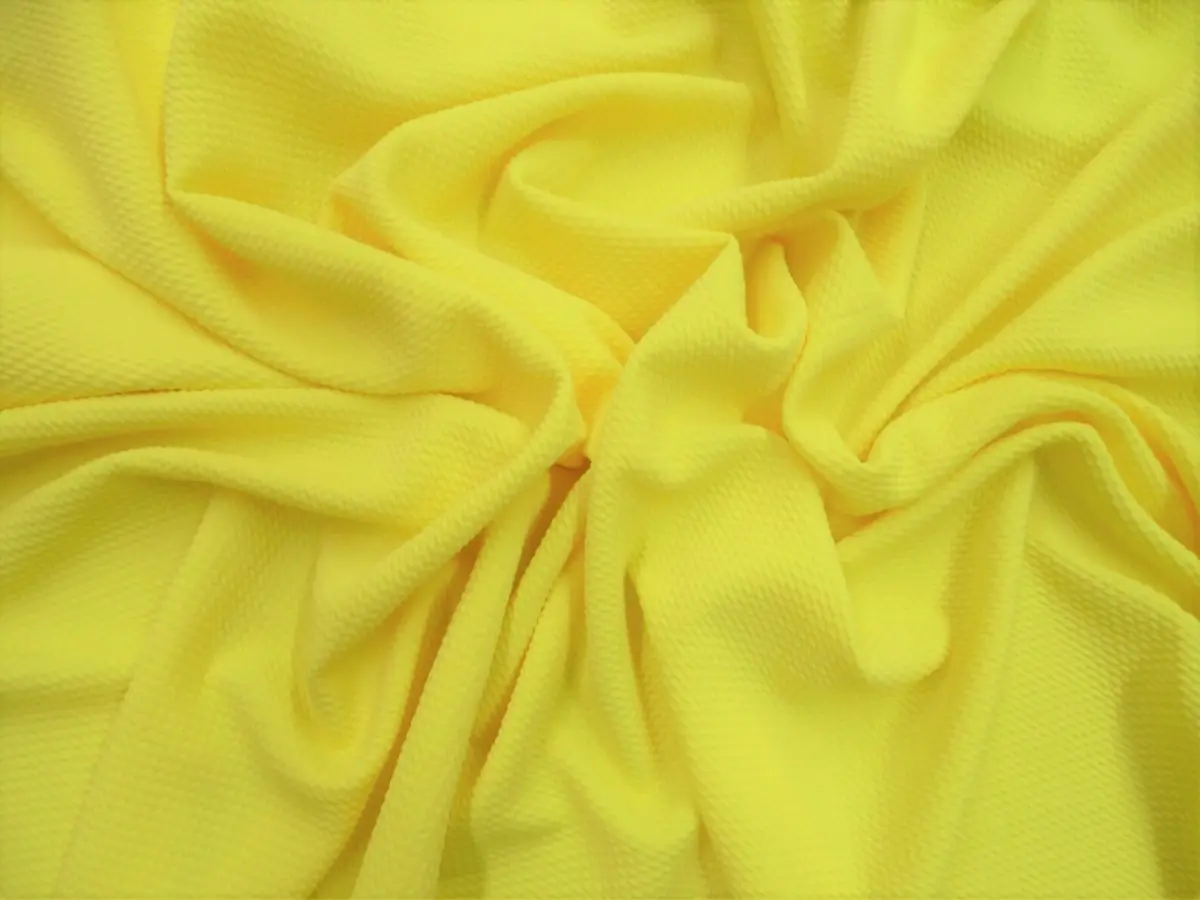 Bullet Textured Liverpool Fabric 4 way Stretch Yellow P25