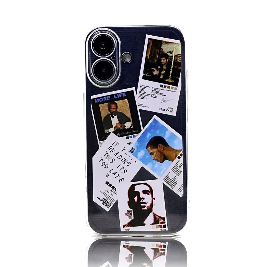 Compatible with iPhone 16 15 14 13 Pro Max Case Drake Music Album Cover iphone 13/14/15/16 probe silicone, iphone 16 pro Max they magsafe.iphone 13 cover with chain transparent, Rosaiphone 15 they 360 degrees Cute with pendant