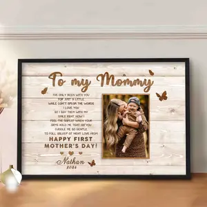 Mother’s Day Gift for New Mom, Custom Photo Collage Poster, Personalized Mother’s Day Wall Art