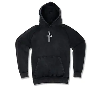YHWH Cross Embroidered Hoodie | Comfortable Heavyweight | 100% Cotton Casual Classic