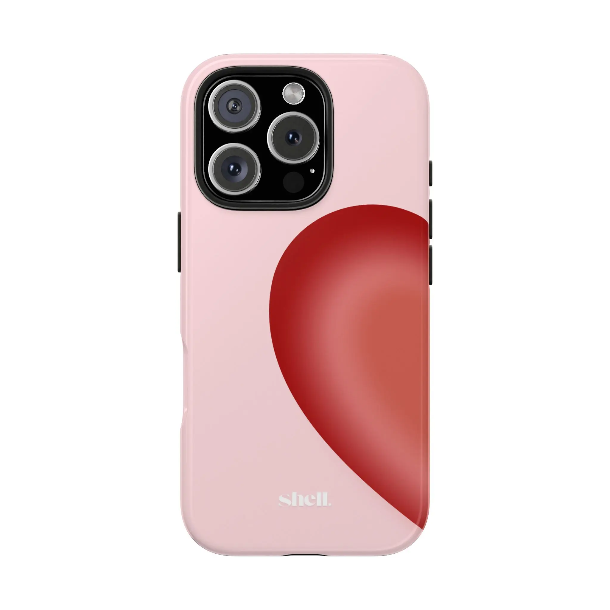Pink Half of my Heart Shell - Phone Case