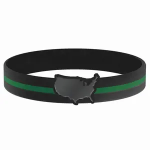 Thin Green Line USA Bracelet