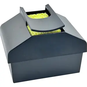 Envelope Moistener with Special Slot to Slide Envelopes Through and Separate Spot for Fingertips and Stamps