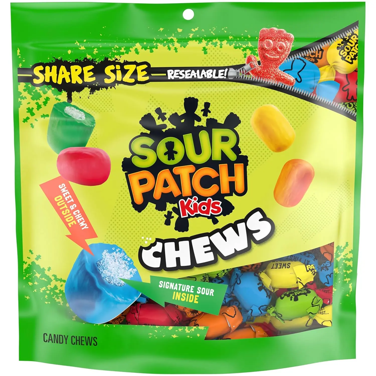 SOUR PATCH KIDS Chews Soft & Chewy Candy, Share Size, 8.12 oz SOUR PATCH KIDS Chews Soft & Chewy Candy, Share Size, 8.12 oz