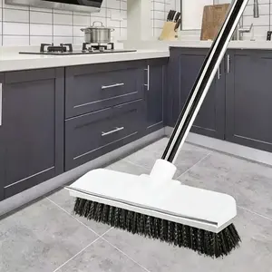 Long Handle Hard Bristle Floor Brush, Tile Grout Cleaner, Bathroom Cleaning Tool, Toilet Corner Scrubber, Bathroom Brush, Floor Brush