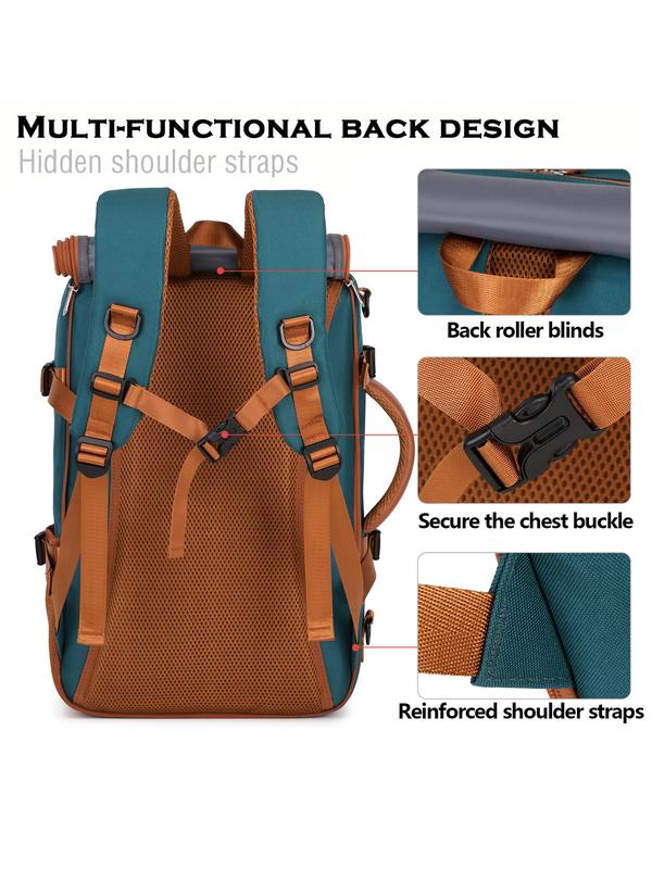 Large Capacity Backpack with Shoe Compartment, Multifunctional Travel Bag, Outdoor Hiking Pack, Unisex Laptop Backpack, Casual Travel Backpack, All Seasons