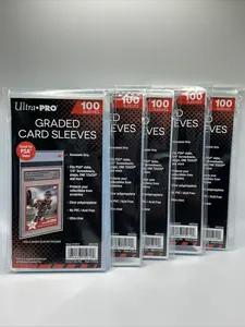 Ultra Pro GRADED Card Sleeves  PSA Perfect Fit 5 Packs of 100, 500 Total Sleeves
