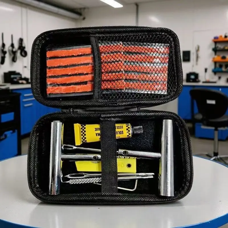 18-piece solid handle tire repair tool kit