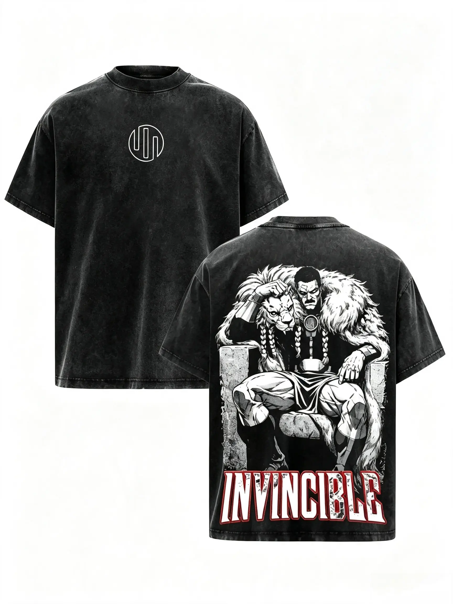 Anime Invincible Printed Vintage Washed Oversized T Shirt Y2k Retro Streetwear，funny meme tee，crewneck graphic tee，oversized t-shirt，crewneck tee，short sleeve，gift shirt ，Oversized Acid Washed T-Shirts，，Relaxed Fit Graphic T-Shirt
