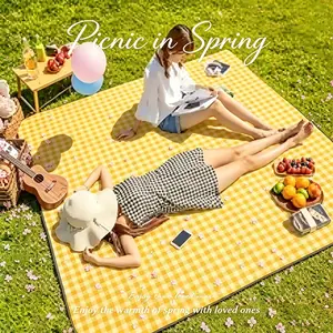 Waterproof Outdoor Picnic Mat, Thickened Camping Pad, Moisture-Proof Picnic Blanket, Ideal for Outdoor Activities & Grassland Use, Hiking Essentials