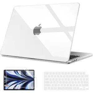 Compatible with MacBook 13.6 inch Case 2025 2024 2023 2022 Release M3 A3113 M2 A2681 with Liquid Retina Display, Plastic Hard Shell Case  Keyboard Cover  Screen Protector, Crystal Clear